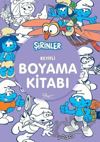 Keyifli Boyama Kitabı - Şirinler – Kolektif – Pogo Çocuk kitap kapağı