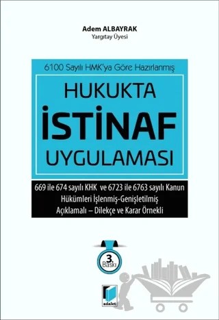 Hukukta İstinaf Uygulaması – Adem Albayrak – Adalet Yayınevi kitap kapağı