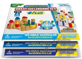 Dikkati Güçlendirme Seti Plus (3 Kitap Materyalsiz - 3 Yaş) – Osman Abalı – Adeda Yayınları kitap kapağı