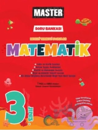 3. Sınıf Master Matematik Soru Bankası – Sercan İnce – Okyanus Yayınları kitap kapağı