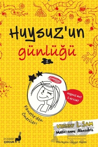 Huysuz’un Günlüğü – Virginy L. Sam – Everest Çocuk kitap kapağı