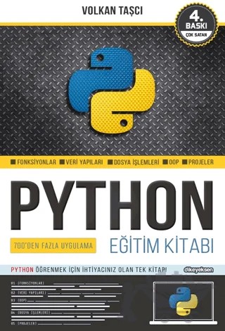 Python Eğitim Kitabı – Volkan Taşçı – Dikeyeksen Yayın Dağıtım kitap kapağı