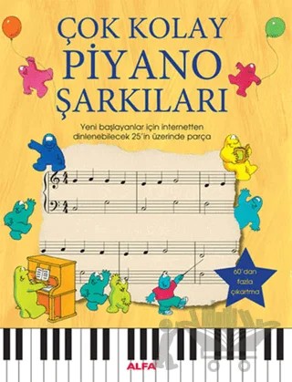 Çok Kolay Piyano Şarkıları – Anthony Marks – Alfa Yayınları kitap kapağı