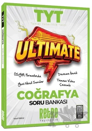 TYT Ultimate Coğrafya Soru Bankası – Yusuf Öksüz – Retro Yayıncılık kitap kapağı
