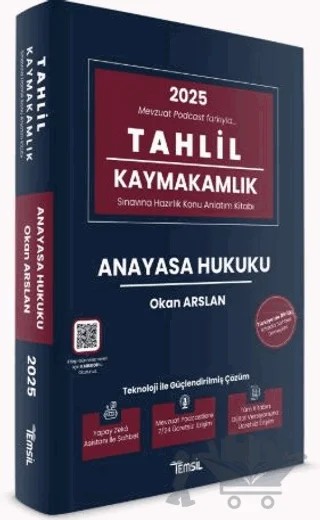 Tahlil Anayasa Hukuku Konu Anlatım Kitabı – Okan Arslan – Temsil Kitap kitap kapağı