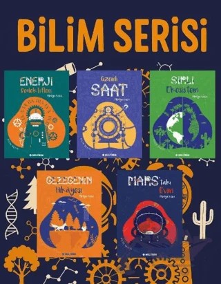 Bilim Serisi- İlkokul Okuma Kitabları - 5'Li Set – Medya Koca – Multibem Yayınları kitap kapağı