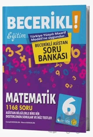 6. Sınıf Becerikli Eğitim Matematik Asistan Soru Bankası – Kolektif – Fenomen Yayınları kitap kapağı