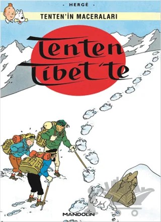 Tenten’in Maceraları Tenten Tibet’te – Herge – Mandolin Yayınları kitap kapağı