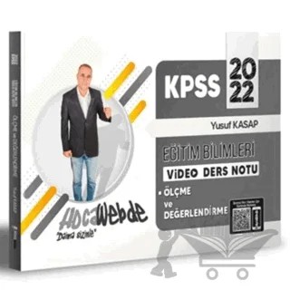 2022 KPSS Eğitim Bilimleri Ölçme ve Değerlendirme Video Ders Notu – Yusuf Kasap – HocaWebde Yayınları kitap kapağı