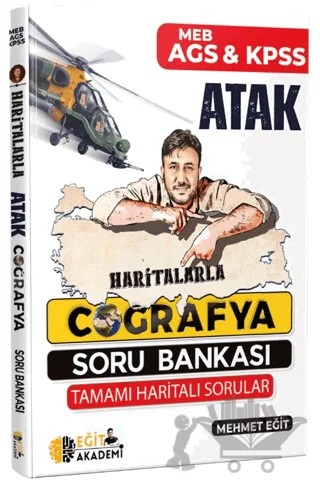 2025 KPSS Haritalarla Atak Coğrafya Soru Bankası – Mehmet Eğit – Eğit Akademi kitap kapağı