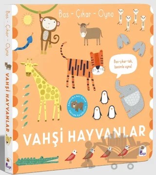 Bas – Çıkar – Oyna Vahşi Hayvanlar – Sally Payne – İndigo Çocuk kitap kapağı