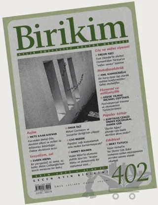 Birikim Aylık Sosyalist Kültür Dergisi Sayı: 402 - Ekim 2022 – Birikim Yayınları kitap kapağı