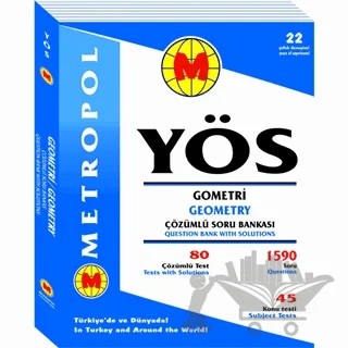 YÖS Geometri Çözümlü Soru Bankası – Kolektif – Metropol Yayınları kitap kapağı