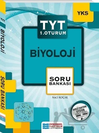 2018 TYT 1. Oturum Biyoloji Soru Bankası – Naci Koçak – Evrensel İletişim Yayınları kitap kapağı