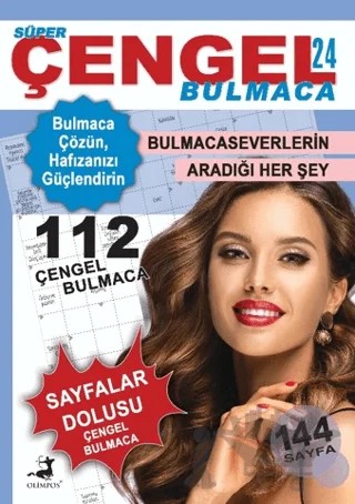 Süper Çengel Bulmaca 24 – Ahmet Ayyıldız – Olimpos Yayınları kitap kapağı