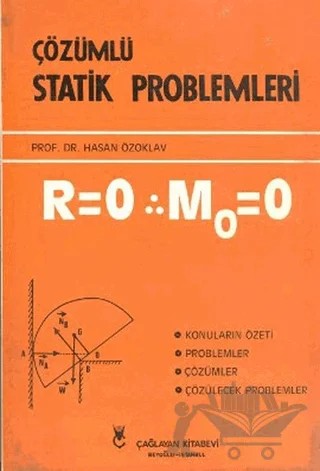 Çözümlü Statik Problemleri – Hasan Özoklav – Çağlayan Kitabevi kitap kapağı