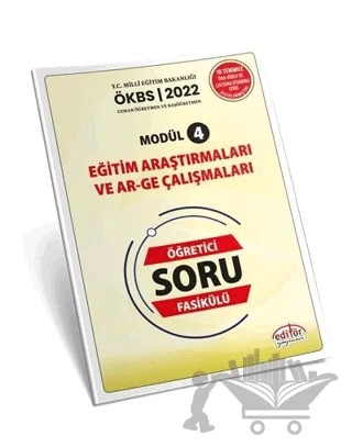 Uzman ve Başöğretmen Modül 4 Eğitim Araştırmaları ve Ar-ge Çalışmaları Özet ve Öğretici Soru Fasikülü – Kolektif – Editör Yayınevi kitap kapağı