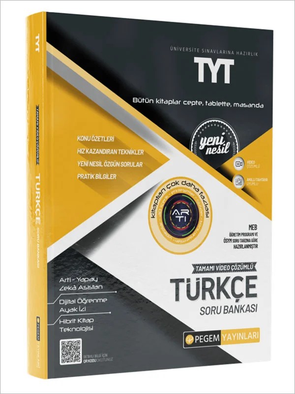 TYT Türkçe Soru Bankası – Pegem Akademi Yayıncılık kitap kapağı