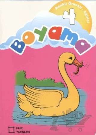Renkli Örnekli Eğitici Boyama 4 – Kolektif – Kare Yayınları kitap kapağı