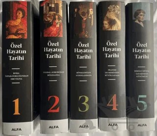 Özel Hayatın Tarihi Seti - 5 Kitap Takım – Phılıppe Arıés, Georges Duby – Alfa Yayınları kitap kapağı