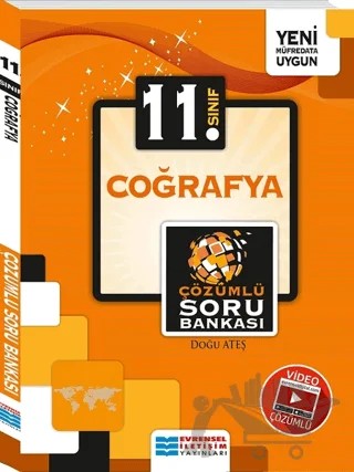 11. Sınıf Coğrafya Çözümlü Soru Bankası – Doğu Ateş – Evrensel İletişim Yayınları kitap kapağı