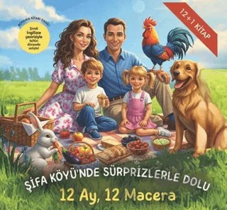 Şifa Köyü’nde Sürprizlerle Dolu 12 Ay, 12 Macera – Merve Tüfekçi Emre – Cinius Yayınları kitap kapağı