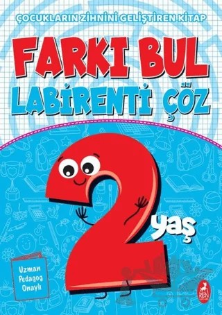 Farkı Bul Labirenti Çöz 2 Yaş – Ercan Portakal – Ren Çocuk kitap kapağı