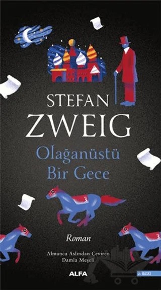 Olağanüstü Bir Gece – Stefan Zweıg – Alfa Yayınları kitap kapağı