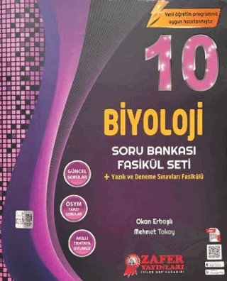 10. Sınıf Biyoloji Soru Bankası Fasikül Seti – Okan Erbaşlı, Mehmet Tokay – Zafer Yayınları kitap kapağı