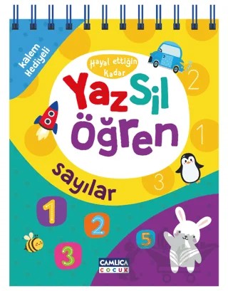 Yaz Sil Öğren (Sayılar) – Kolektif – Çamlıca Çocuk Yayınları kitap kapağı