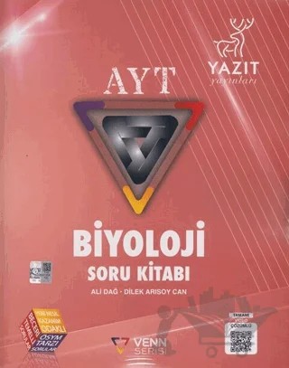 AYT Biyoloji Venn Serisi Soru Kitabı – Ali Dağ, Dilek Arısoy Can – Yazıt Yayıncılık kitap kapağı