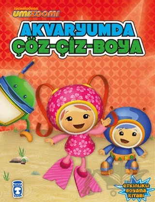 Akvaryumda Çöz - Çiz - Boya – Kolektif – Timaş Çocuk kitap kapağı