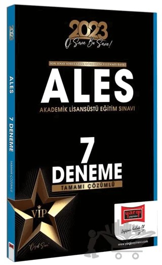 Yargı Yayınları 2023 ALES Tamamı Çözümlü 7 Deneme – Kolektif – Yargı Yayınevi kitap kapağı