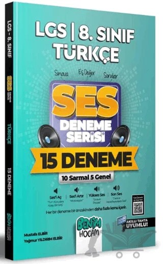 2022 LGS 8. Sınıf Türkçe SES Deneme Serisi 15 Deneme – Mustafa Elbir, Yağmur Yıldırım Elbir – Benim Hocam Yayınları kitap kapağı