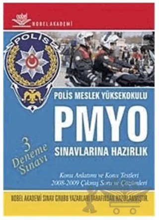 PMYO Polis Meslek Yüksekokulu Sınavlarına Hazırlık - 3 Deneme Sınavı – Kolektif – Nobel Akademik Yayıncılık kitap kapağı