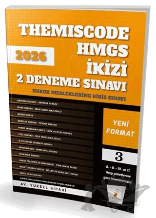 HMGS İkizi Themiscode 2 Fasikül Deneme – Yüksel Sipahi – Pelikan Tıp Teknik Yayıncılık kitap kapağı