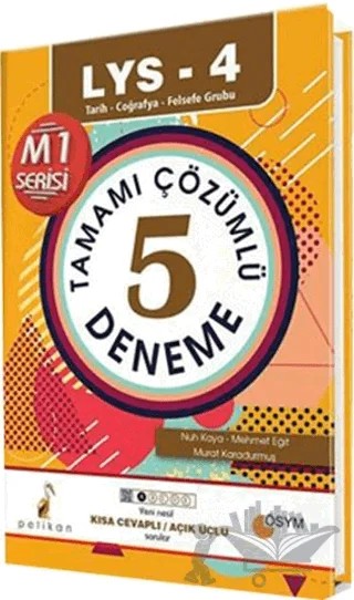 2017 LYS 4 Tarih Coğrafya Felsefe Grubu Tamamı Çözümlü 5 Deneme – Aydoğan Yaşar Doğan – Pelikan Tıp Teknik Yayıncılık kitap kapağı