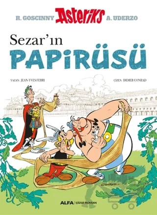 Asteriks Sezar’ın Papirüsü - 36 – Jean - Yves Ferri – Alfa Yayınları kitap kapağı