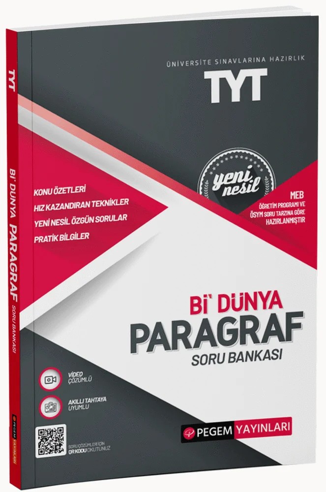 TYT Bi Dünya Paragraf Soru Bankası – Komisyon – Pegem Akademi Yayıncılık kitap kapağı