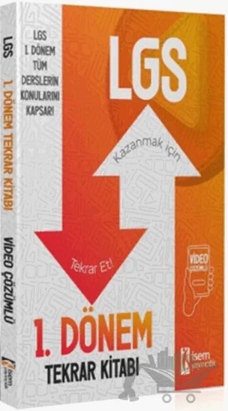 8. Sınıf LGS 1. Dönem Tüm Dersler Tekrar Kitabı – Kolektif – İSEM Yayıncılık kitap kapağı