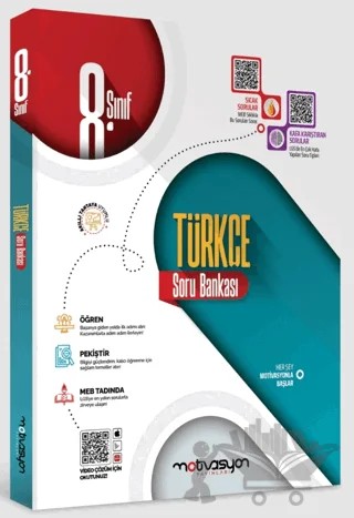 8. Sınıf Türkçe Soru Bankası – Kolektif – Motivasyon Yayınları kitap kapağı