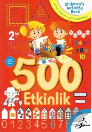 500 Aktivite - Kırmızı – Kolektif – Çocuk Gezegeni kitap kapağı