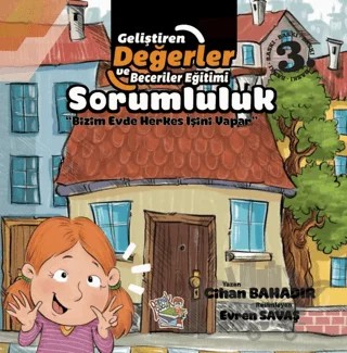 Sorumluluk - Bizim Evde Herkes İşini Yapar – Cihan Bahadır – Parmak Çocuk Yayınları kitap kapağı