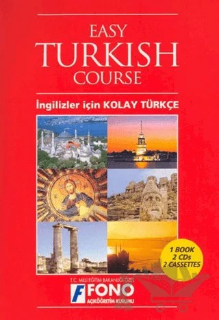 İngilizler için Kolay Türkçe (Easy Turkish Course) (1 kitap + 2 CD) – Andy Hilton, Birsen Çankaya, Sevgi Hilton, Şükrü Meriç – Fono Yayınları kitap kapağı