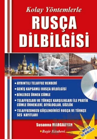 Kolay Yöntemlerle Rusça Dilbilgisi – Susanna Margaryan – Beşir Kitabevi kitap kapağı