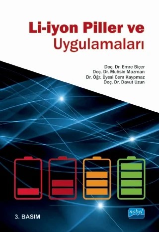 Li-iyon Piller ve Uygulamaları – Emre Biçer, Muhsin Mazman, Cem Kaypmaz, Davut Uzun – Nobel Akademik Yayıncılık kitap kapağı