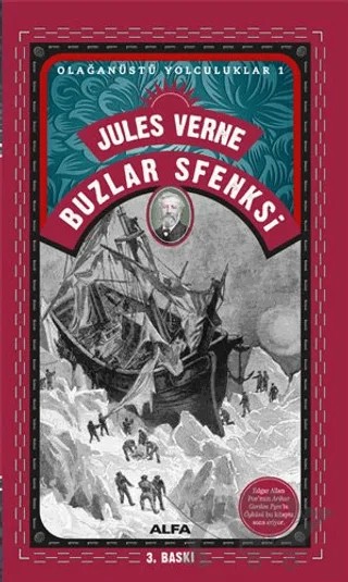 Buzlar Sfenksi – Jules Verne – Alfa Yayınları kitap kapağı