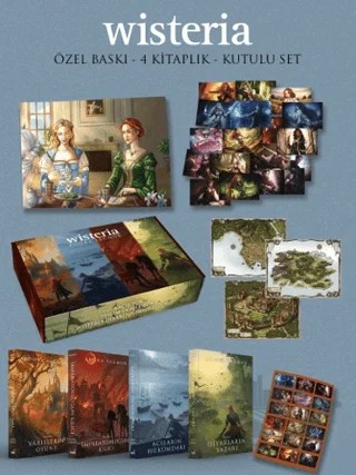Wisteria Serisi Özel Kapak 4 Kitap (Hediyeli Kutu) – Adora Yağmur – İndigo Kitap kitap kapağı
