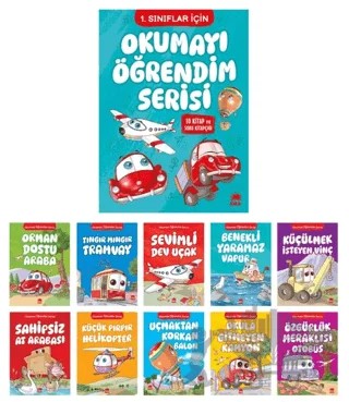 Okumayı Öğrendim Serisi - 10 Kitap Takım – Erdinç Akbaş – Ema Çocuk kitap kapağı