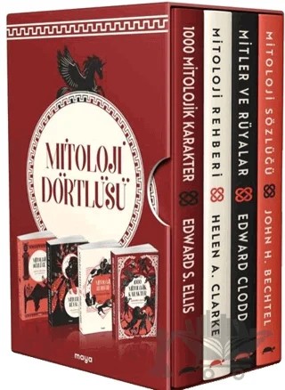 Maya Mitoloji Dörtlüsü Seti - 4 Kitap Takım – John H. Bechtel, Helen A. Clarke, Edward Clodd, Edward S. Ellis – Maya Kitap kitap kapağı